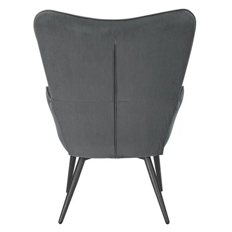 BukkitBow comfortabele fauteuil met bijpassende kruk, stevige en duurzame constructie, moderne stijl, afmetingen 98x43x59cm.