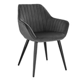 BukkitBow eetkamerstoel met stabiel metalen frame en ergonomisch ontwerp, zithoogte 48cm, comfortabele stoel voor eetkamer