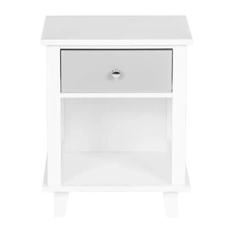 BukkitBow compact waterbestendig nachtkastje met lade en open compartiment, afmetingen 40x34x50cm, modern design