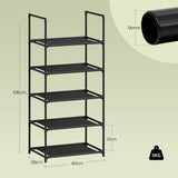 BukkitBow Compact schoenenrek met metalen buizen, stapelbaar en flexibel, ideaal voor het organiseren van schoenen in huis