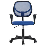 BukkitBow compacte bureaustoel met verstelbare hoogte van 41-53 cm en 100 kg draagvermogen, zwart met ergonomisch ontwerp