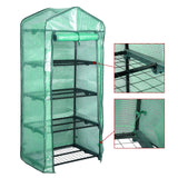 BukkitBow compacte foliekas met 4 niveaus, UV-bestendig, windvast, geschikt voor tuin en plantenkweek.