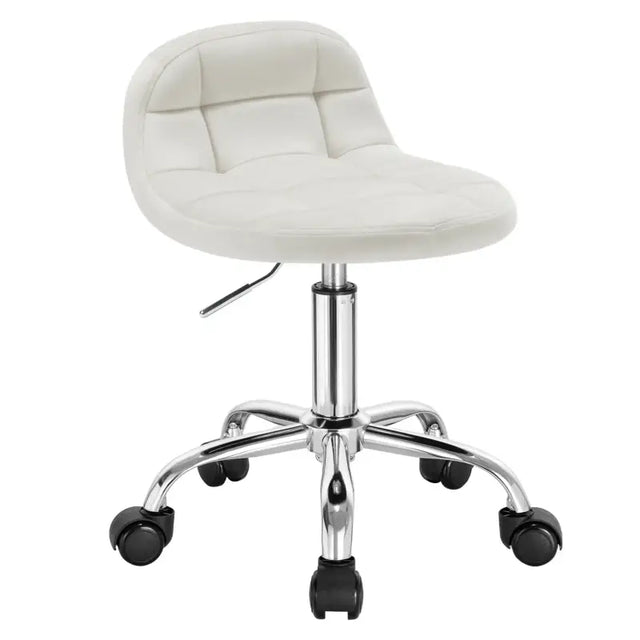 BukkitBow bureaustoel met velvet/fluweel bekleding, metalen onderstel en wielen, hoogte instelbaar tussen 43,5 en 55 cm.