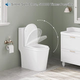 BukkitBow D-vorm kunststof toiletbril met soft-close en quick-release, geschikt voor comfortabel gebruik.