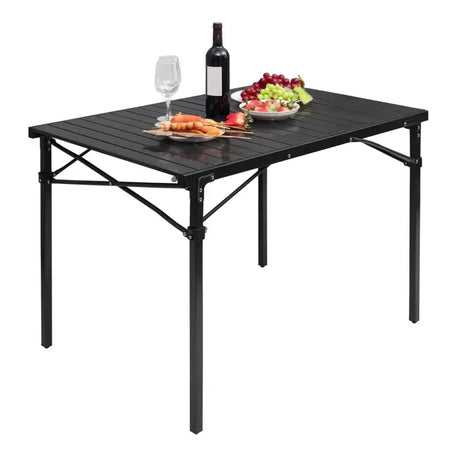BukkitBow draagbare campingtafel met opvouwbare design, 60kg draagvermogen, lichtgewicht 5,2kg, inclusief draagtas, 104x69x70cm