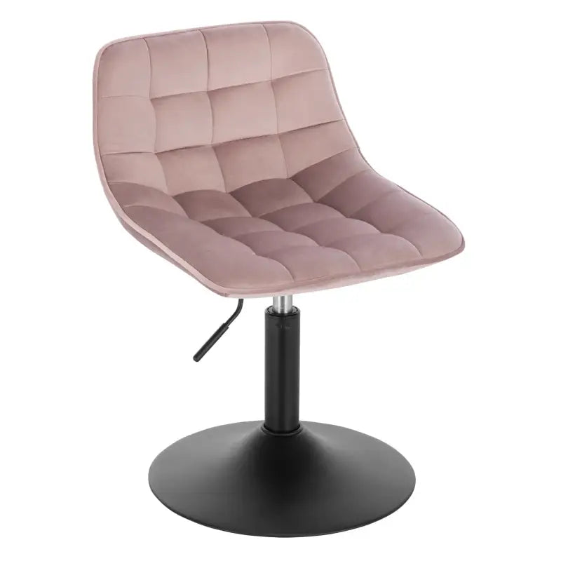 BukkitBow draaibare barkruk met fluwelen bekleding en stalen poot, verstelbaar, max. 20 kg draagvermogen, geschikt voor bar of keuken.