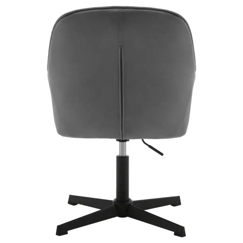 BukkitBow draaibare bureaustoel met velvet fluweel bekleding en metalen onderstel, ergonomisch ontworpen voor comfort.