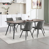 Set van 2 BukkitBow draaibare velvet eetkamerstoelen met 360 graden rotatie, elegante en comfortabele eetkamerstoel.
