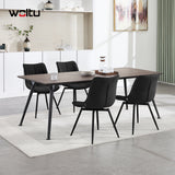 Set van 2 BukkitBow draaibare velvet eetkamerstoelen met 360 graden rotatie, elegante en comfortabele ontwerp voor de eetkamer.
