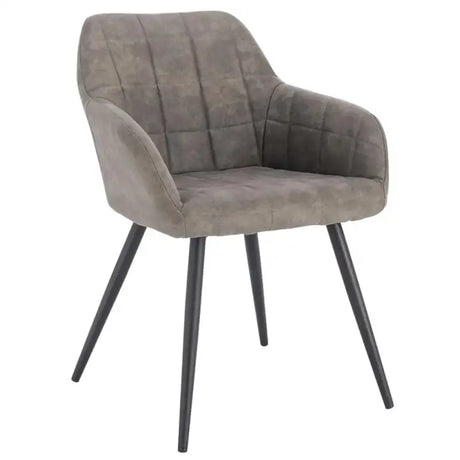 BukkitBow eetkamerstoel met leren, stoffen en linnen bekleding, ergonomisch en stevig, zithoogte 47 cm, comfortabel zitvlak