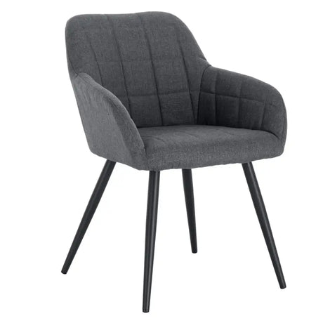 BukkitBow eetkamerstoel met leren, stoffen en linnen bekleding, ergonomisch ontwerp, stevige constructie en zithoogte 47 cm.