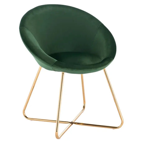 BukkitBow eetkamerstoel met fluwelen bekleding, metalen poten en ergonomische vorm, zithoogte 44 cm, comfortabel en stijlvol.