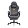 BukkitBow ergonomische gamestoel van microvezel met voetsteun, ideaal voor comfortabel gaming en werken.