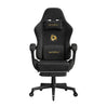 BukkitBow ergonomische gamestoel met microvezel bekleding en voetsteun, ideaal voor comfortabel gamen en werken