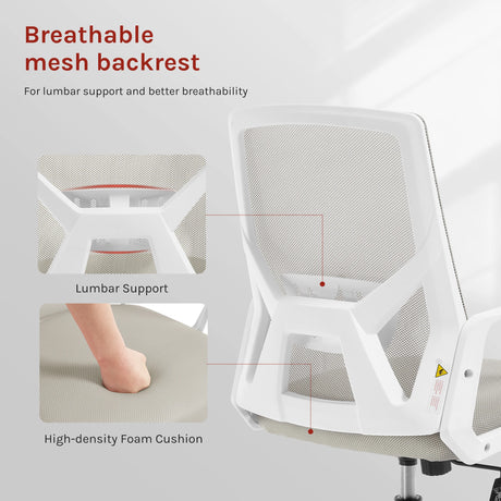 BukkitBow ergonomische gamestoel met mesh stof, inklapbaar ontwerp en verstelbare armleuningen voor comfortabel werken.