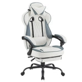 BukkitBow ergonomische gaming- en bureaustoel met kunstleder of mesh, metalen onderstel en in hoogte verstelbaar van 48-55,5 cm