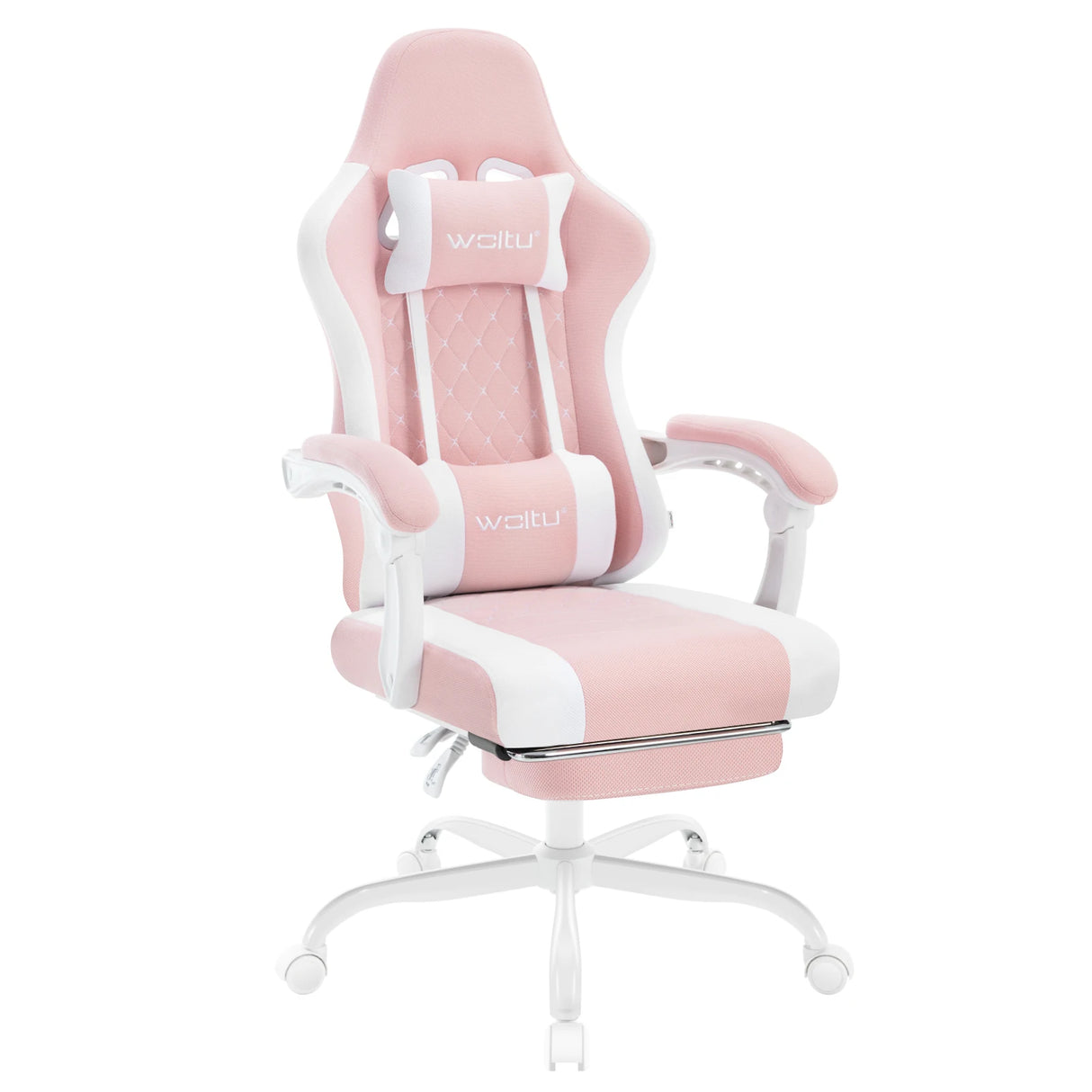 BukkitBow ergonomische gaming stoel met massagefunctie, mesh-stof, verstelbare voetsteun en comfortabele zitting voor gamers