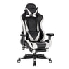 BukkitBow ergonomische gamestoel van velvet of leer met rugkussen en benenondersteuning, hoogte 43-51 cm, geschikt voor gaming.