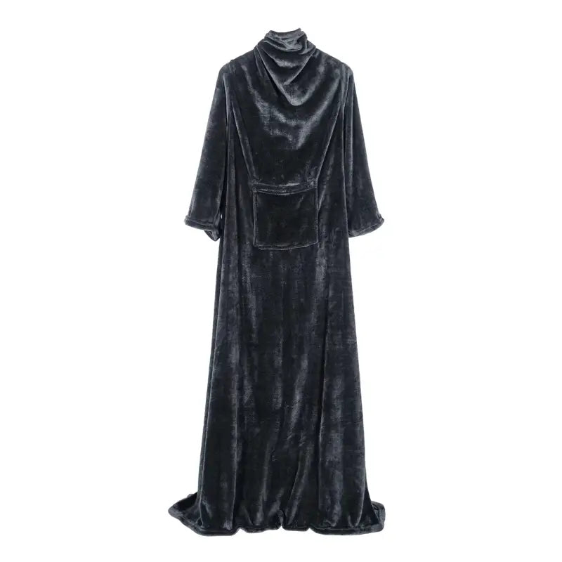 BukkitBow flanellen fleece deken met mouwen en zak, lichtgewicht en wasbaar, verkrijgbaar in verschillende maten en kleuren.