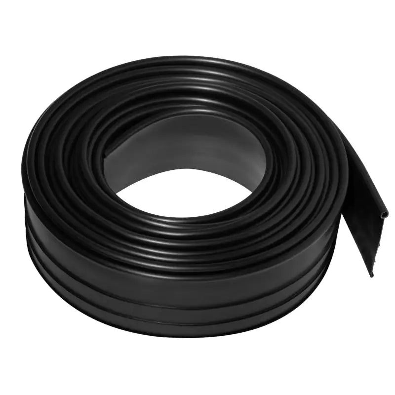 Flexibele BukkitBow kunststof gazonrand, buigbaar en op maat knipbaar, met verbindingspinnen voor een strakke tuinafscheiding, 600cm.