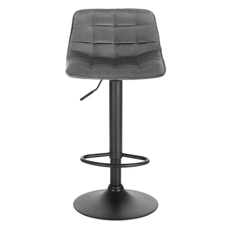 BukkitBow fluwelen barkruk met metalen frame, verstelbaar en 360° draaibaar, maximale belasting van 100 kg.