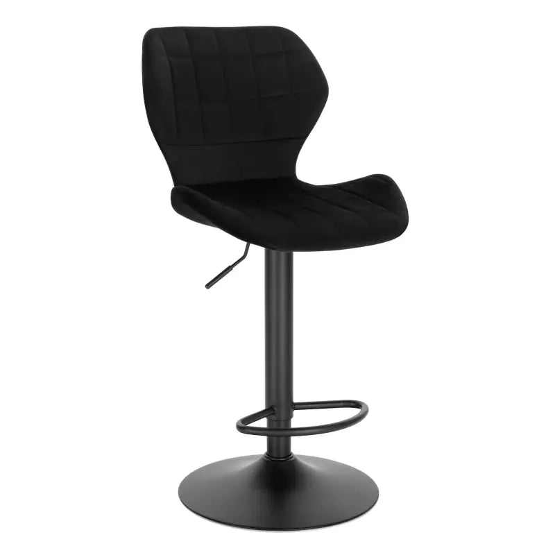 Fluwelen barkruk van BukkitBow met verstelbare en draaibare zitting, comfortabele en stijlvolle zitplek, zithoogte 60-82 cm.
