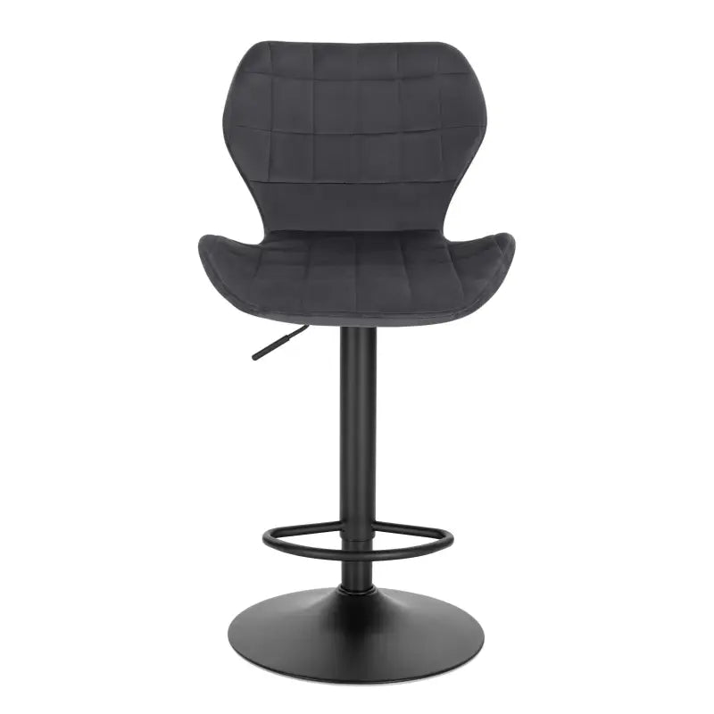 BukkitBow fluwelen barkruk, verstelbaar en draaibaar, comfortabele zitting, stijlvolle design, zithoogte 60-82 cm