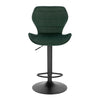 BukkitBow fluwelen barkruk, verstelbaar en draaibaar, met comfortabele zitting en stijlvolle uitstraling, zithoogte 60-82 cm.