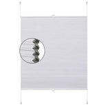 BukkitBow geïsoleerd geplooid zonnescherm van polyester met aluminium profiel, 130 cm hoog, inclusief montagekit