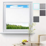 BukkitBow geplooid aluminium jaloezië in wit, breedte 45-120 cm, hoogte 100/130/220 cm, inclusief montageset.