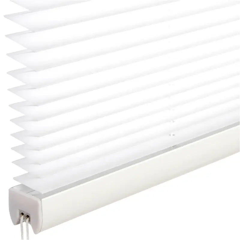 Wit geplooid gordijn van BukkitBow met aluminium rail, breedte 45-120 cm, hoogte 100/130/220 cm, inclusief montageset