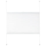 BukkitBow geplooid gordijn jaloezie van aluminium, wit, breedte 45-120 cm, hoogte 100, 130 of 220 cm, inclusief montagemateriaal.