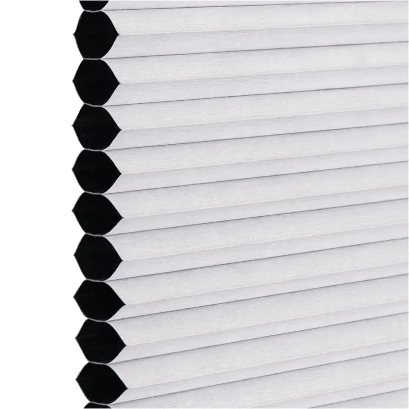 BukkitBow geplooide zonnewering gordijn van polyester met aluminium profiel, 110-115 cm breed, 130 cm hoog, inclusief montagekit