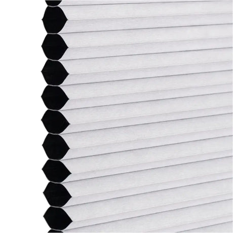 BukkitBow geplooide zonnewering rolgordijn van polyester met aluminium profiel, breed 110-115 cm, hoogte 130 cm, inclusief montagekit