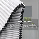 BukkitBow geplooide zonnewering rolgordijn van polyester met aluminium profiel, 110-115 cm breed, 130 cm hoog, inclusief montagekit