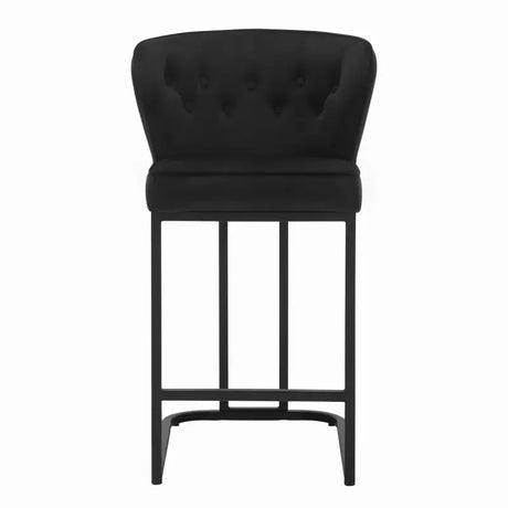 Set van 2 BukkitBow gestoffeerde barkrukken met voetsteun, ideaal voor keukeneiland, comfortabele stoelen voor in de keuken.