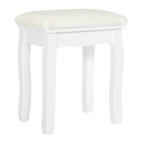 BukkitBow vintage gewatteerde kruk met patroon, geschikt als piano- of make-upkruk, 38x28,5x45 cm, voor kaptafel of dressoir.