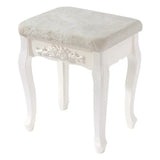 Vintage BukkitBow gewatteerde kruk met patroon, geschikt als piano- of make-upkruk, 40x30x50cm, decoratief en comfortabel.