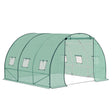 BukkitBow grote foliekas 300x200x200cm met 6 vensters, wintervaste tuinkas voor plantenbescherming en groei.