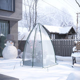 BukkitBow grote foliekas met grondzeil, polytunnel van 160x160x180cm, geschikt voor tuin- en plantenkweek