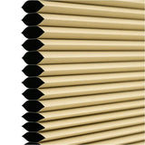 Honingraat geplooide zonnewering van BukkitBow, polyester en aluminium, 60-110 cm breed, 120 cm hoog, gordijn voor raam