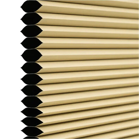 BukkitBow honingraat geplooide zonnewering rolgordijn van polyester en aluminium, 60-110 cm breed, 120 cm hoog, decoratief en functioneel
