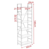 BukkitBow - Houten Planken met 6 Tiers - Boekenkast Garage
