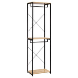 BukkitBow - Industrieel Kledingrek met 2 Roedes en Legplanken - 213 cm Hoog