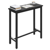 Industriële BukkitBow bartafel met metalen frame, 100cm hoog, geschikt voor bar of eetruimte, strak en modern ontwerp