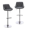 Set van 2 BukkitBow industriële velvet barkruken met rugleuning en verstelbare zithoogte, 60-82 cm, elegante en comfortabele barkrukken.