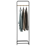 BukkitBow kledingrek met eiken rail, stevig frame en ruimtebesparend ontwerp, 40x40x140 cm, eenvoudig te installeren.