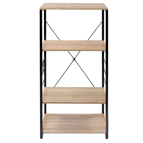 BukkitBow keukenkast met 4 planken, modern ontwerp, zware belastbaarheid, afmetingen 60x40x123cm, geschikt voor opbergruimte