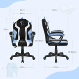 Kinderbureaustoel BukkitBow in textiel met hoogteverstelling, ergonomisch ontwerp voor comfortabel zitten.