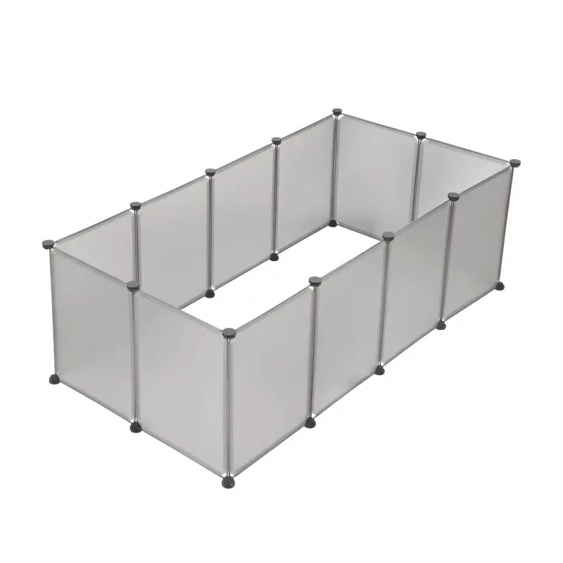 Dierenren van BukkitBow voor kleine dieren, licht verduisterd, geschikt voor hamsters, cavia’s en konijnen, 12 platen, 145x75x46cm